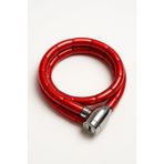 Busstier Motosiklet Kilidi 22 x 1500 mm Zincirli Anahtarlı Çelik Kablo Oxford Güvenlik Anahtarlı Vinil Kaplamalı Renkli Darbeye Dayanıklı Makaralı Motor Kilidi Bisiklet ATV UTV Uyumlu