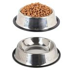 Busstier Paslanmaz Çelik Kedi ve Köpek Mama Kabı - Kaymaz Tabanlı, Dayanıklı Besleme Tası (16 Cm)