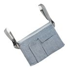 Bütçe Caddy, Çift Bebek Organizatörü Toz Ve Diğer Kirleticiler CMultiple Bölmeleri Ve Omuz askısı arabası aksesuarları Için Omuz askısı aksesuarları (BLACK) (BLUE)