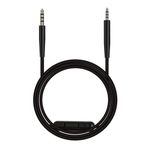 BUTIAO QC35 Yedek Ses Kablosu Kablosu Bose Quietcomfort 35 QC35 Oe2 Oe2i QC25 Kulaklıklar Inline Mikrofon Ses Kontrolü ile 1,4 Metre 3,5 mm ila 2,5 mm Kablo iOS Android Sistemi için (Dahili Mikrofon)