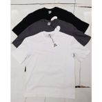 Buticoo 3 Lü Siyah-Beyaz-Gri Erkek Oversize Pamuklu Basic Tişört - Siyah - Beyaz - Gri