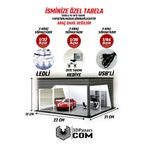 Butik 1/36 Ölçekli Gri Renk Ledli Showroom Tasarımlı Diorama Araç Sergileme Garajı 3D Baskı