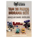 Butik 36 Parça 1/64 Ölçekli Diorama Aksesuar Seti 3D Baskı
