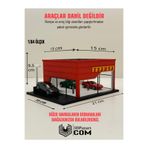 Butik 3D Baskı 1/64 Ölçekli Ferrari Showroom Tasarımlı Diorama Araç Sergileme Garajı