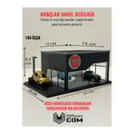 Butik 3D Baskı 1/64 Ölçekli Fiat Showroom Tasarımlı Diorama Araç Sergileme Garajı
