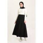 Butik Ayvitrin Kadın Kloş Etek Siyah