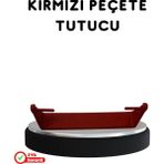 Butik Bfs Kırmızı Peçete Tutucu Dayanıklı Duvar Tipi Kağıt Havlu Askısı
