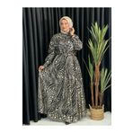 Butik büyük beden Lüx Dantel Kloş Elbise
