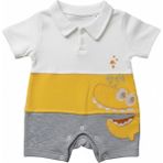 Butik Erkek Bebek %100 Pamuklu Tulum - Krem - 12 Ay