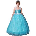 Butik Happy Kids Kız Çocuk Frozen Elsa Kostümü - 4 - 5 Yaş - Mavi