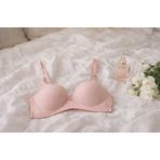 Butik Kadın Pudra Pembesi Rose Comfort Fitilli Desteksiz Balensiz Günlük Sütyen