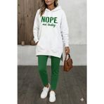 Butik Kadın Uzun Kollu Kapşonlu Bağcıklı Viskon Iki Iplik Sweat