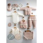 Butik Kız Bebek %100 Pamuklu - Antialerjik 10'lu Hastane Çıkışı Yenidoğan Set - Pembe - 0 - 3 Ay