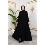 Butik Medine Ipeği Mevlana Feracce (Siyah) - 52