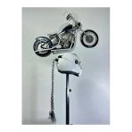 Butik Motor & Motosiklet Gri Renk Saç Kask Dış Aksesuarı