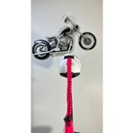 Butik Motor & Motosiklet Neon Pembe Örgü Saç Kask Dış Aksesuar