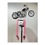 Butik Motor & Motosiklet Pembe Çift Örgü Saç Kask Dış Aksesuar