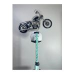 Butik Motor & Motosiklet Su Yeşili Örgü Saç Kask Dış Aksesuarı