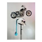 Butik Motor & Motosiklet Yeşil Ombreli Saç Kask Dış Aksesuarı