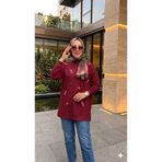 Butik nakış işlemeli tesettür sweatshirt