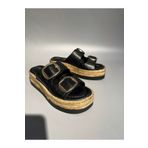 Butik Noble shoes hakiki deri hasır tabanlı kadın terlik sfk02