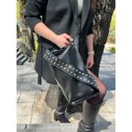Butik Olea Rebel Zımbalı Kadın Omuz Çantası - Siyah