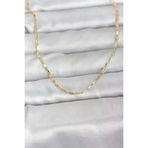 Butik P90802S6998 Cm 14K Gold Renk Lazerli Zincir Model 60 Cm Kadın Kolye