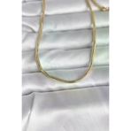 Butik P90840S1565 Cm 14K Gold Renk Yılan Zincir Model 60 Cm Kadın Kolye