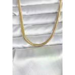 Butik P90850S8969 Cm 14K Gold Renk Yassı Yılan Zincir Model 45 Cm Kadın Kolye
