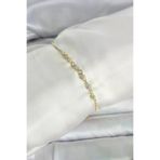 Butik P91692S9099 Gold Renk Zincir Model Zirkon Taşlı Pirinç Asansörlü Kadın Bileklik