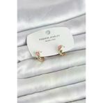 Butik P91731S1725 Pembe Yunus Balığı Model Gold Renk Pirinç Çocuk Küpe