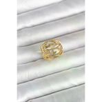 Butik P94769S4108 316L Çelik Gold Renk Başak Model Kadın Yüzük