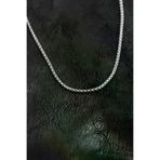 Butik P95426S4427 316L Çelik Venetian Zincir Model Gümüş Renk Erkek Kolye