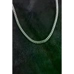 Butik P95430S4003 316L Çelik Gümüş Renk Foxtail Model Zincir Erkek Kolye
