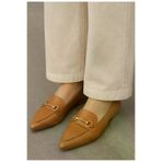 Butik SMT 21 Noble Shoes Hakiki Deri Sivri Burun Kadın Babet
