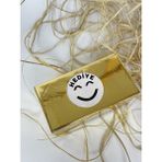 Butik Sosyetik Hediye Gülen Yüz 50 mm Yuvarlak Yapışkanlı Sticker 100 Adet