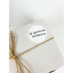 Butik Sosyetik Iyi Günlerde Kullanınız Yapışkanlı Yuvarlak Sticker Etiket 50 mm 100 Adet - Beyaz - 5 cm