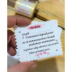 Butik Sosyetik Sevgili Yazılı Not Kartı 5x8 cm 100 Adet (Teşekkür Kartı)