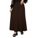 Butik Tesettür Büyük Beden Battal 8 Parçalı Astarlı Yarın Kloş Portoriko Anne Eteği