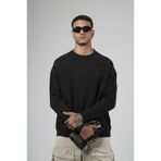 Butik Trend Biz Oversize Lazerli Bisiklet Yaka Erkek Sweatshirt