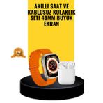 Butik Watch 9 Max Akıllı Saat Sesli Görüşme Özellikli Kulaklık Seti