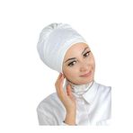 BUTİKAMBAR Helezon Taşlı Beyaz Bone beyaz