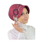 BUTİKAMBAR Nazlı Model Tokalı Küçük Kazayaklı Tesettür Bordo Şapka bordo
