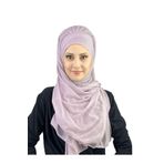 BUTİKAMBAR Saray Model Açık Lila Simli Yan Drapeli Şal açık lila