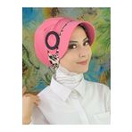 BUTİKAMBAR Tokalı Leoparlı Şeker Pembe Tesettür Şapka şeker pembe
