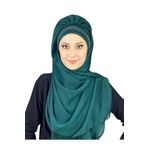 BUTİKAMBAR Topkapı Model Yakut Yeşili Büzgülü Şal yakut yeşili