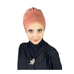 BUTİKAMBAR Topkapı Somon Simli Çapraz Drapeli Dış Bone somon