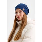 Butikgiz Açık Lacivert Termal %100 Pamuklu Soft 2 Stil 1 Arada Bere Premium Cuts Serisi