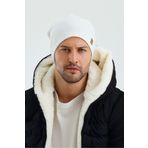 Butikgiz Erkek Beyaz Termal %100 Pamuklu Soft 2 Stil 1 Arada Bere Premium Cuts Serisi
