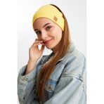 Butikgiz Sarı Kadın Pamuklu Kaşkorse, Kaymaz, Terletmez, Ultra Hafif, Spor Saç Bandı Bandana Buff - Renkli